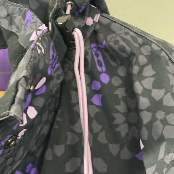 Vintage Rodeo Gold Series Womens Ski Snow Jacket Size Medium Uk 14/16 black/purp - Picture 6 of 12